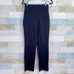 EXPRESS Column Straight High Rise Pants Black Career Office Business Womens XS